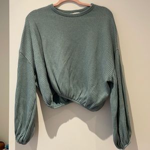 Teal Zara sweater